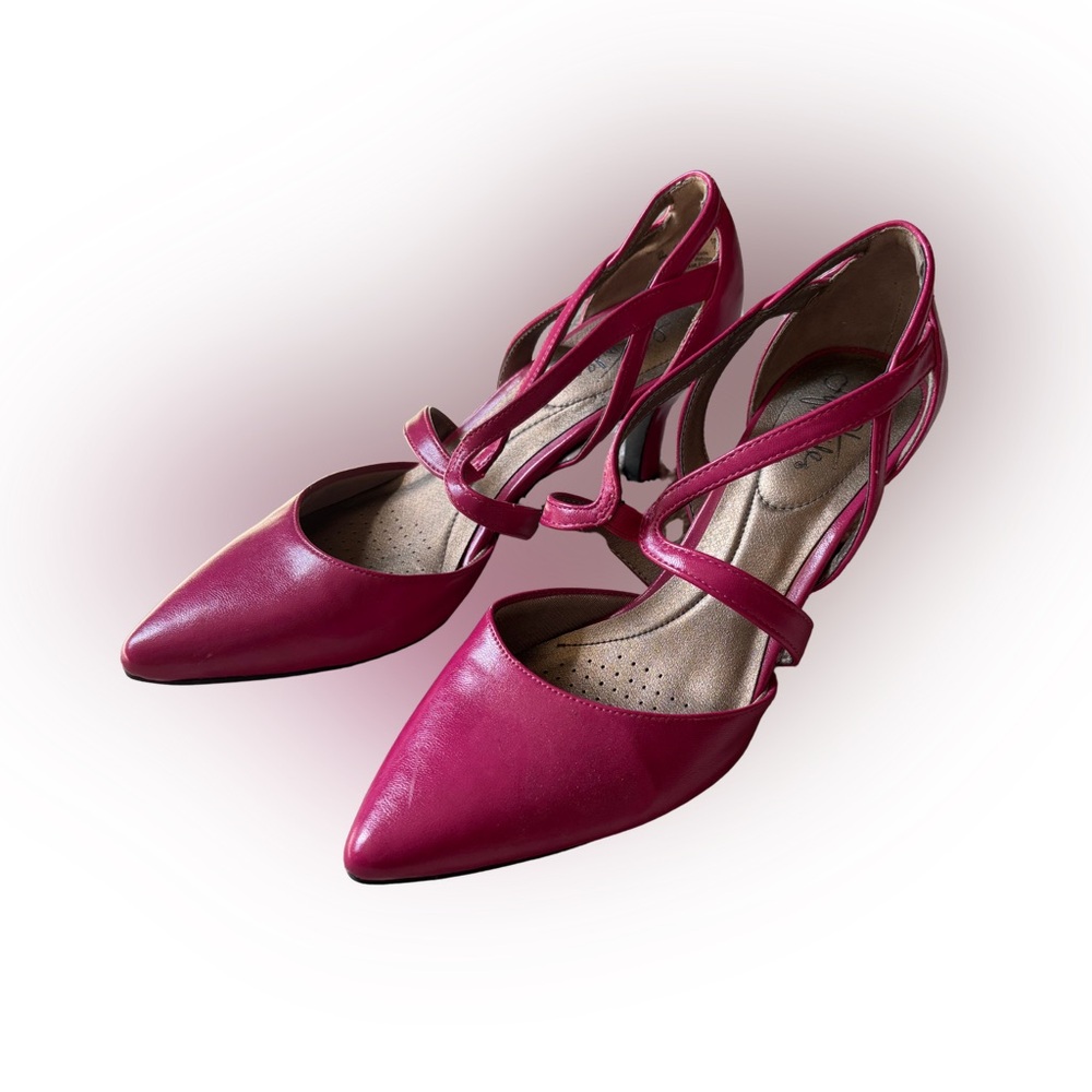 Life Stride Fuchsia Strappy Heels